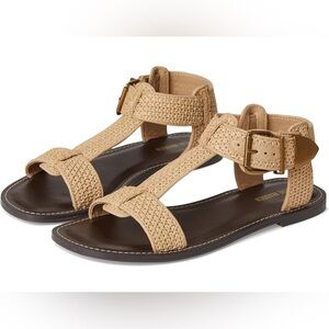 Steve Madden Tan Woven Sandals
